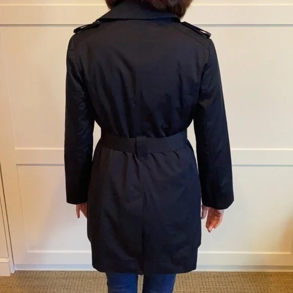 Michael Kors Black Trench Coat - Picture 4 of 6